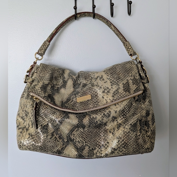 kate spade Handbags - Kate Spade Python-Embossed Leather Bag